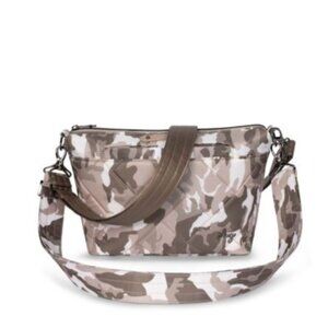 Lug Flare 2 Unisex Crossbody Bag, Waterproof, Camo Taupe - Ideal for Travel & Ev
